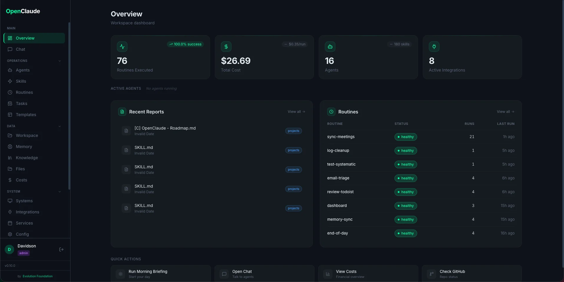 EvoNexus — Open Source AI Operating System